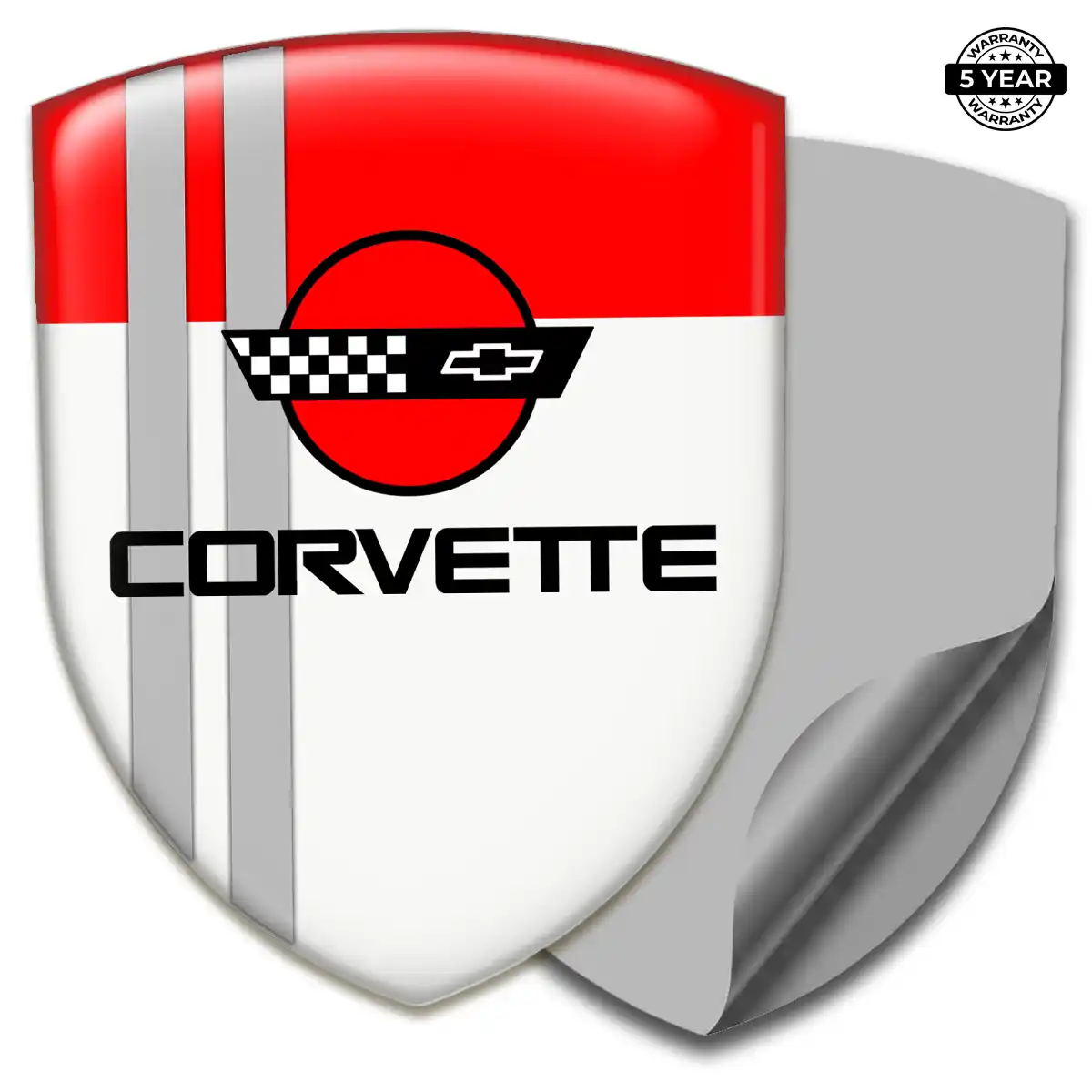 Chevrolet Corvette Car Logo Decal Sleek Style
