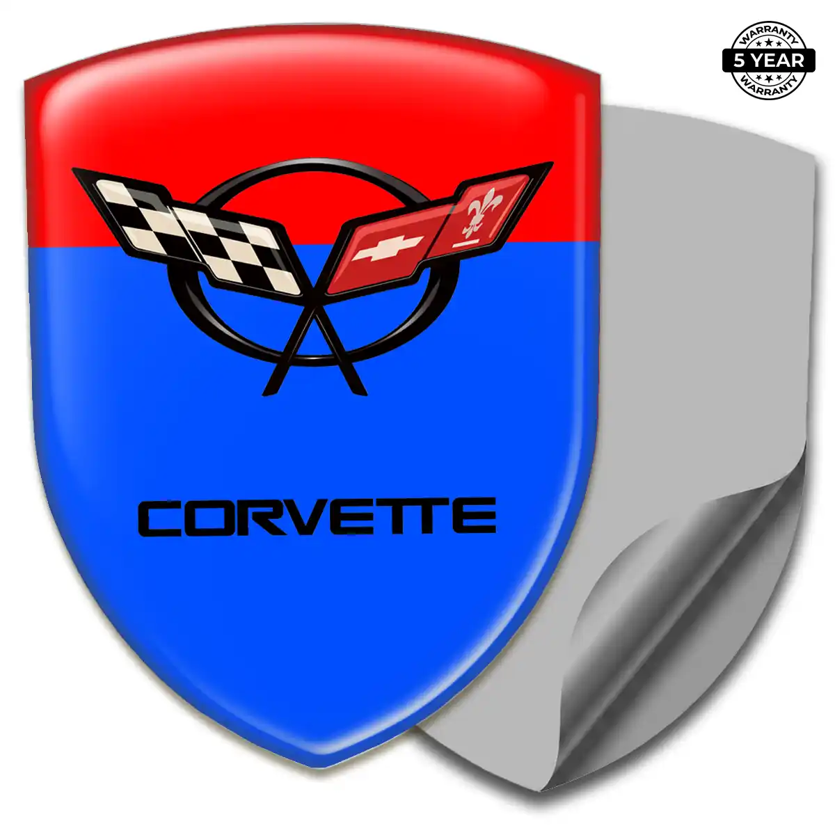 Chevrolet Corvette Crest Emblem Refined Design