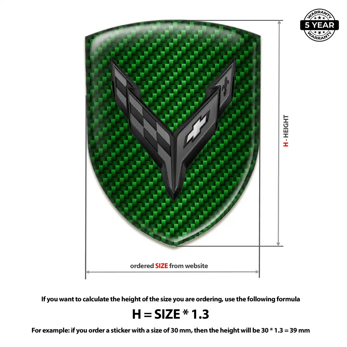 Chevrolet Corvette Crest Emblem Superior Craft