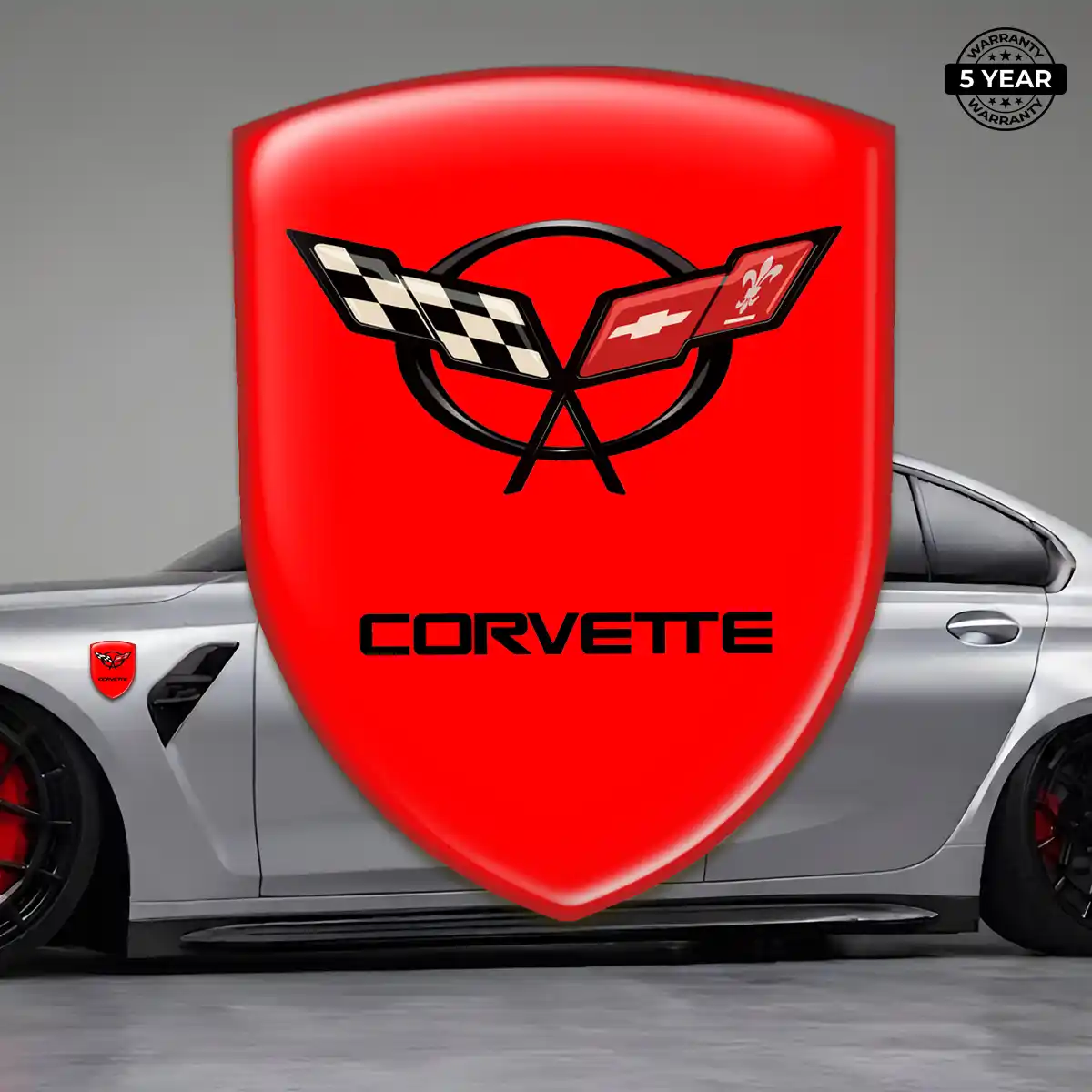 Chevrolet Corvette Crest Logo Emblem Prestige Line