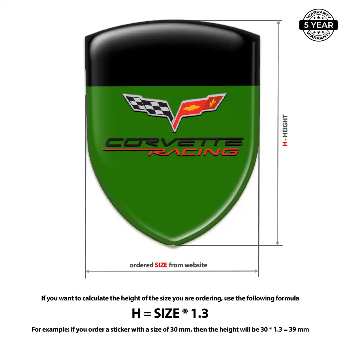 Chevrolet Corvette Crest Logo Emblem Refined Design