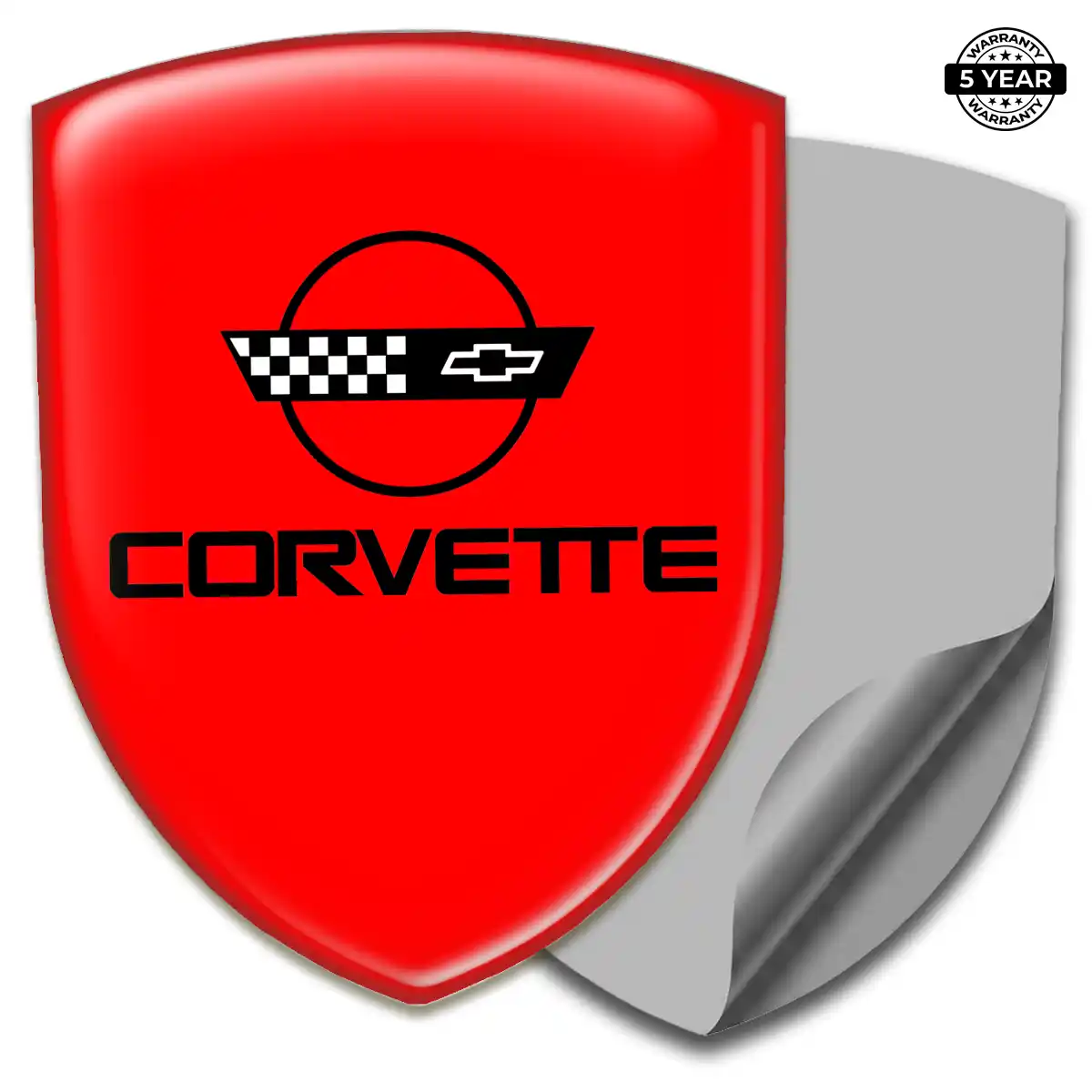 Chevrolet Corvette Domed Badge Refined Design