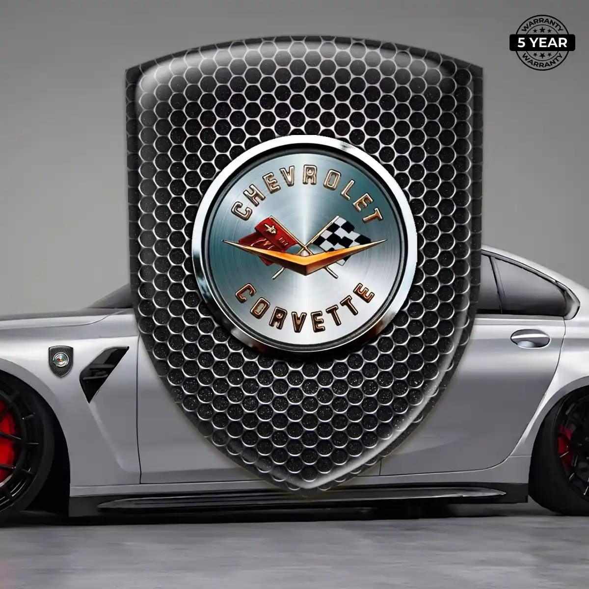 Chevrolet Corvette Domed Badge Sleek Style