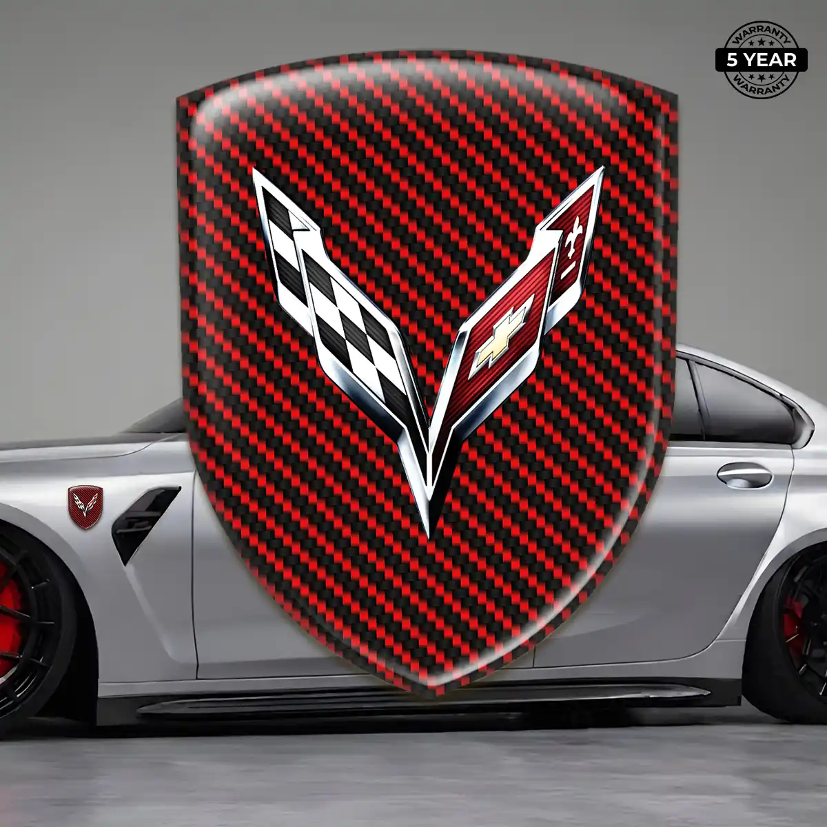 Chevrolet Corvette Domed Decal Elite Finish
