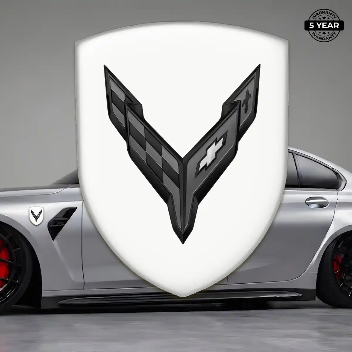 Chevrolet Corvette Domed Decal Prime Quality