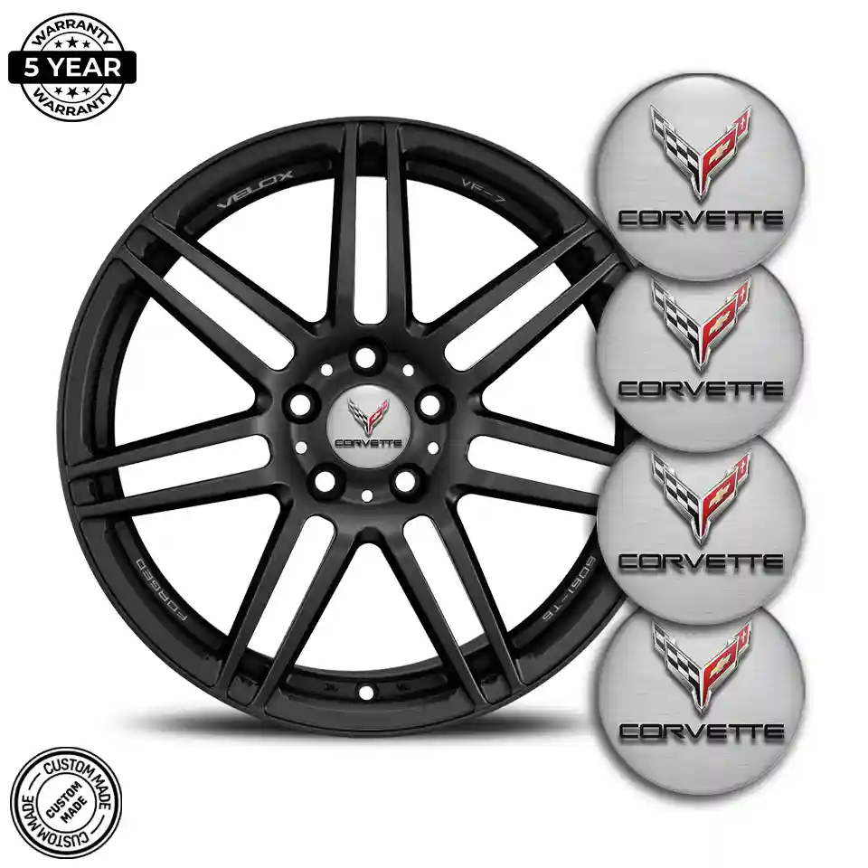 Chevrolet Corvette Domed Emblem Self-Adhesive High Quality