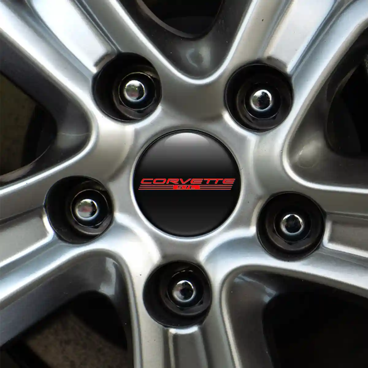 Chevrolet Corvette Domed Emblem Self-Adhesive Premium Quality
