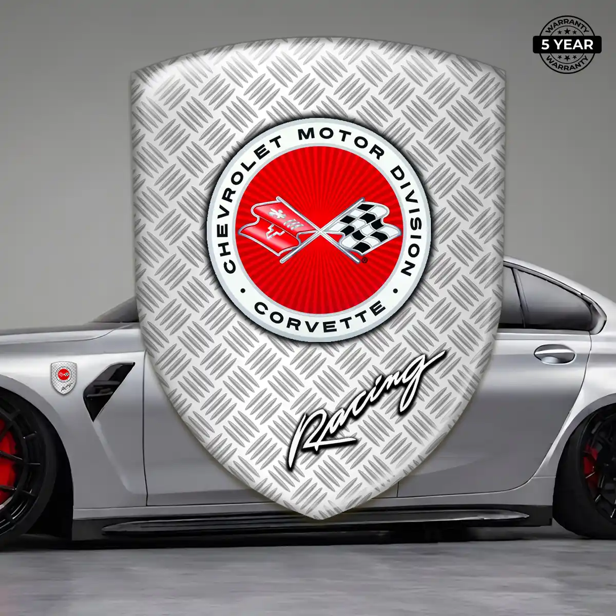 Chevrolet Corvette Domed Logo Decal Elite Finish
