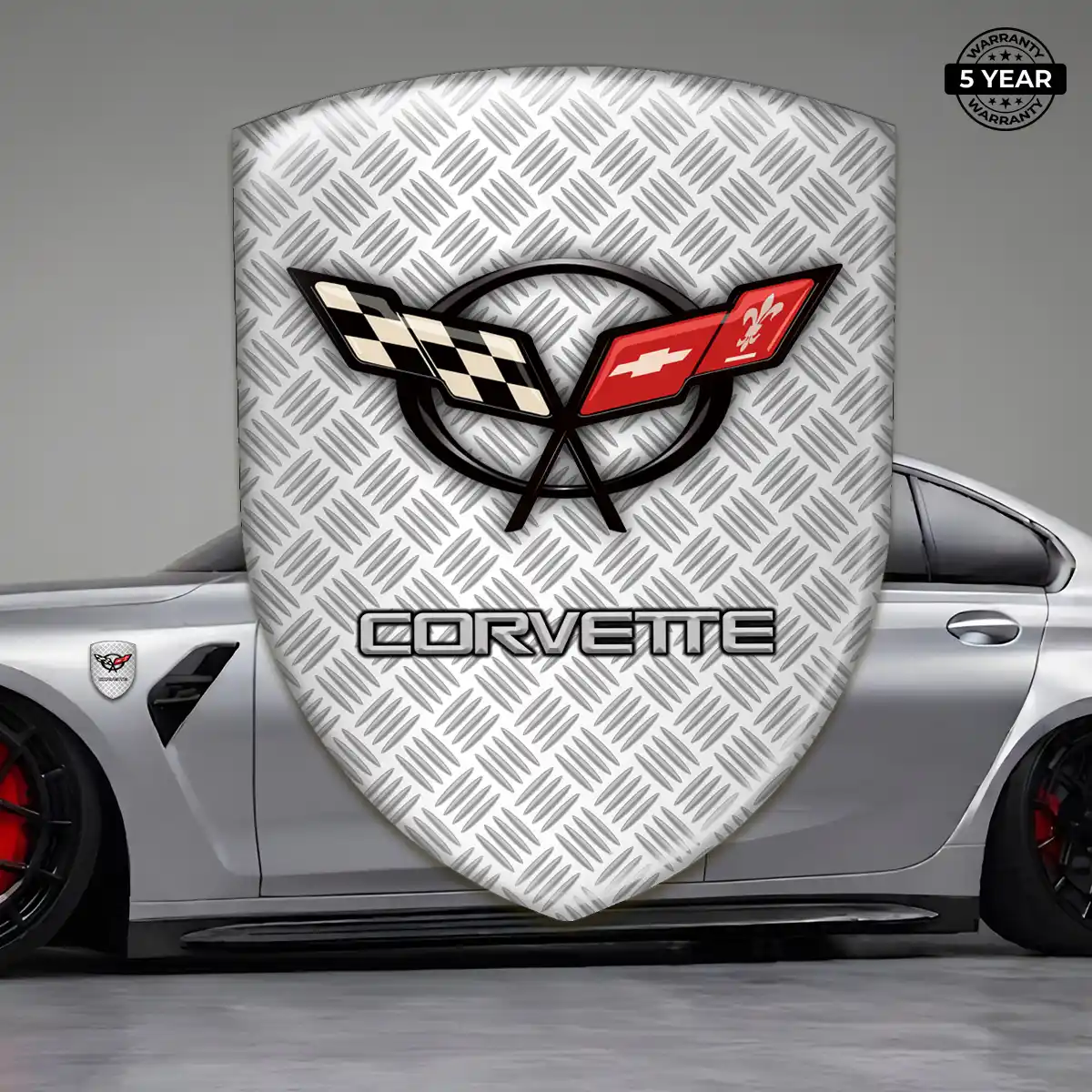 Chevrolet Corvette Domed Logo Decal Superior Craft