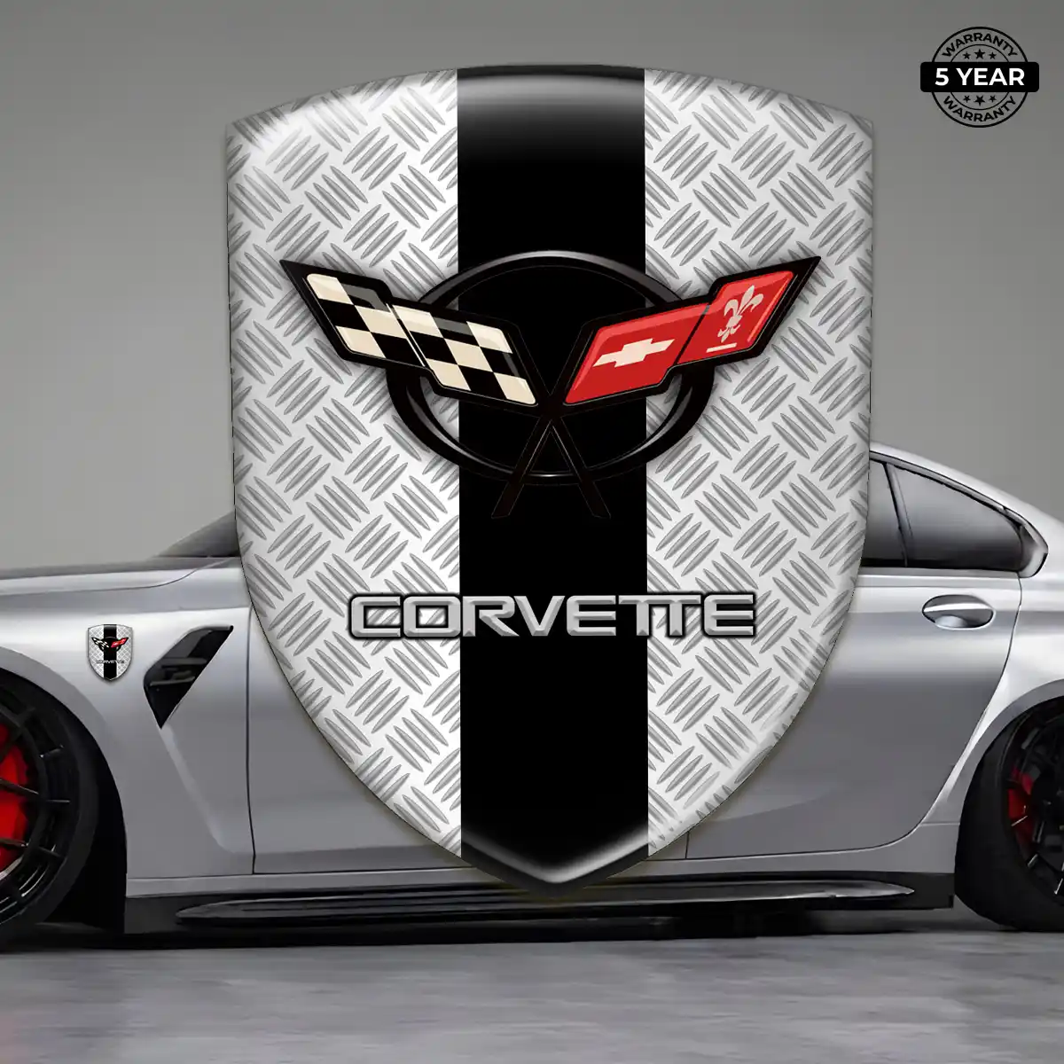 Chevrolet Corvette Domed Logo Sticker Prestige Line