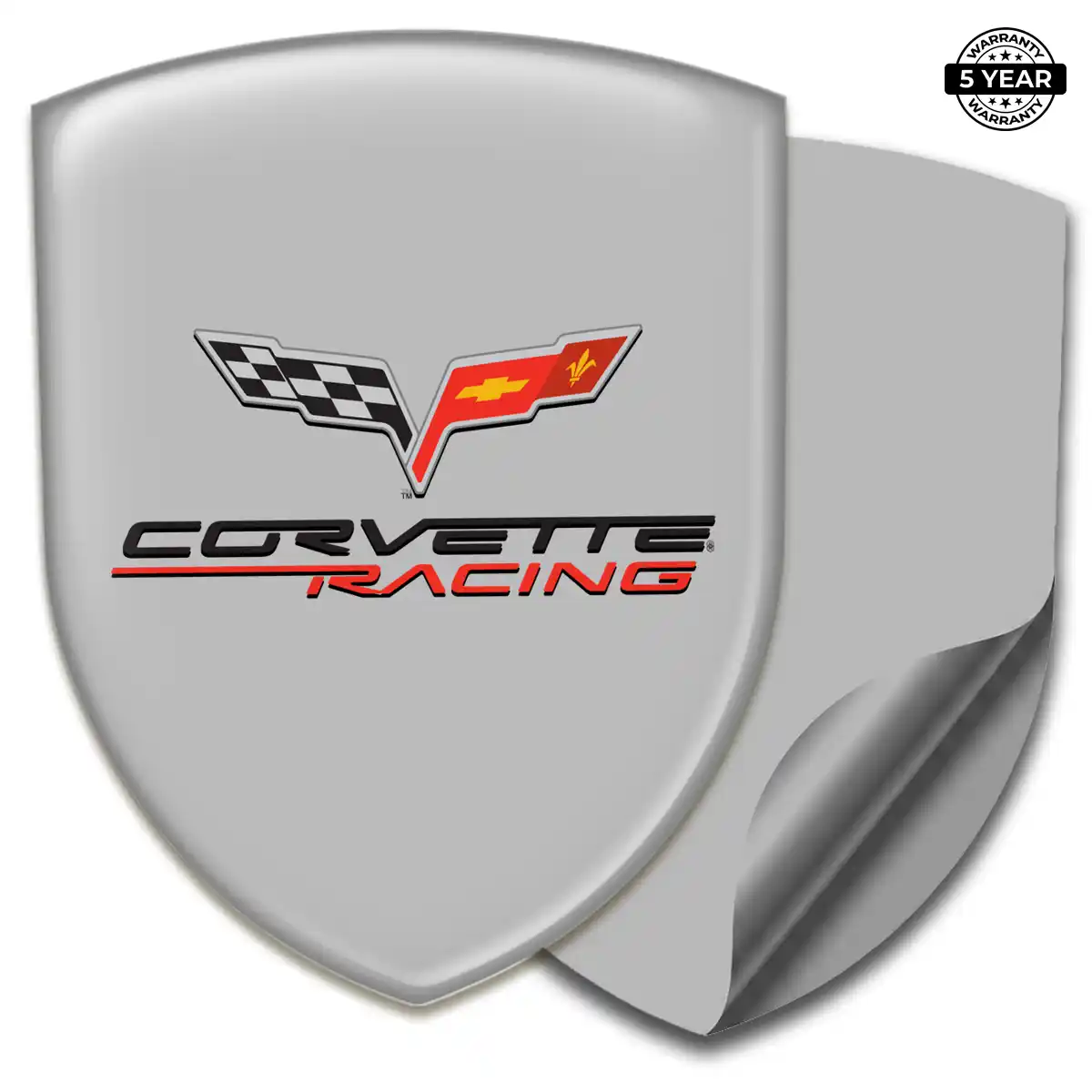 Chevrolet Corvette Domed Logo Sticker Superior Craft