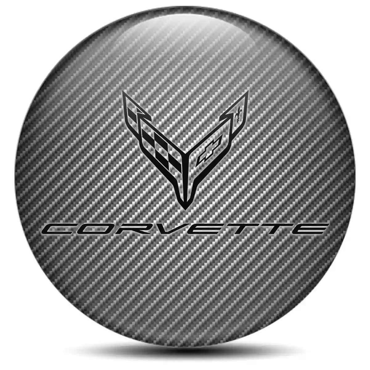 Chevrolet Corvette Domed Sticker Self-Adhesive Premium Edition