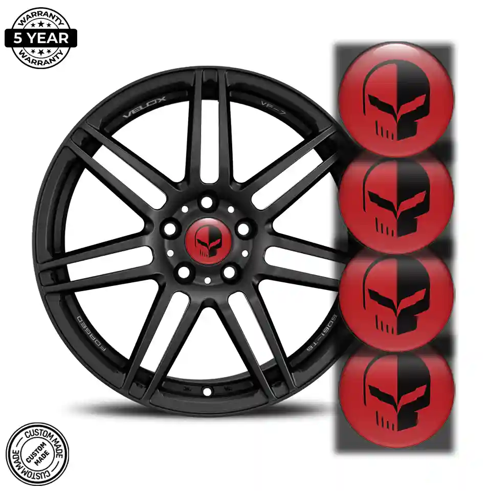 Chevrolet Corvette Domed Sticker Stylish Design