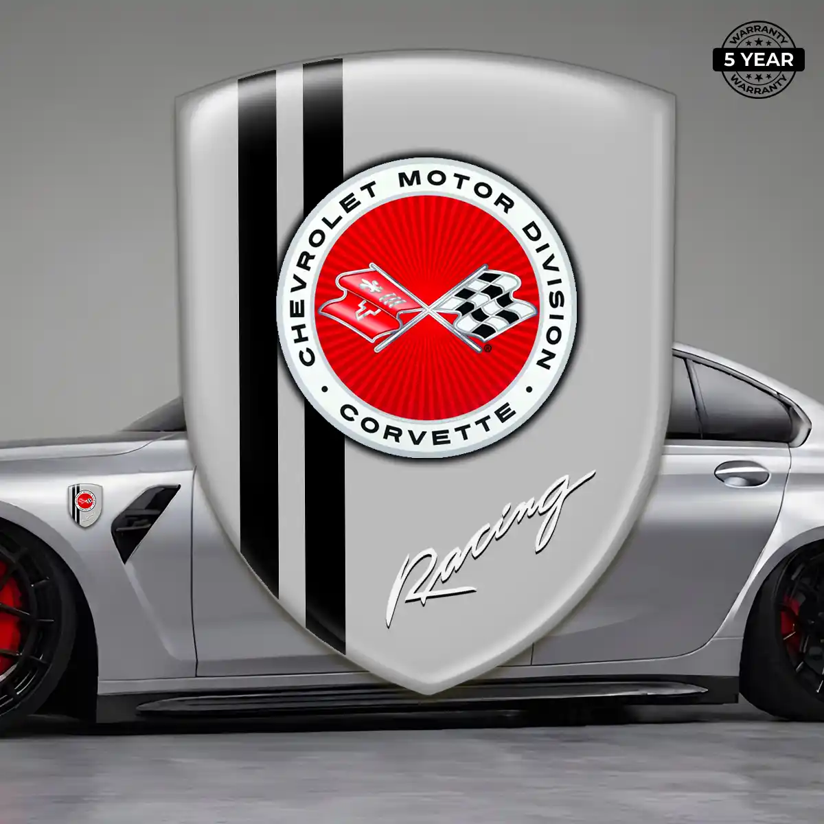 Chevrolet Corvette Emblem Badge Elite Finish