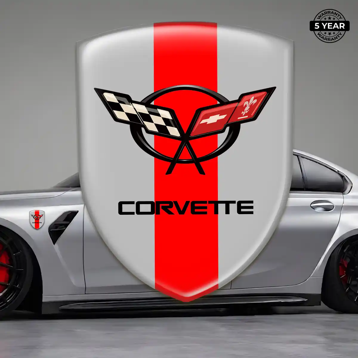 Chevrolet Corvette Emblem Badge Logo Prestige Line
