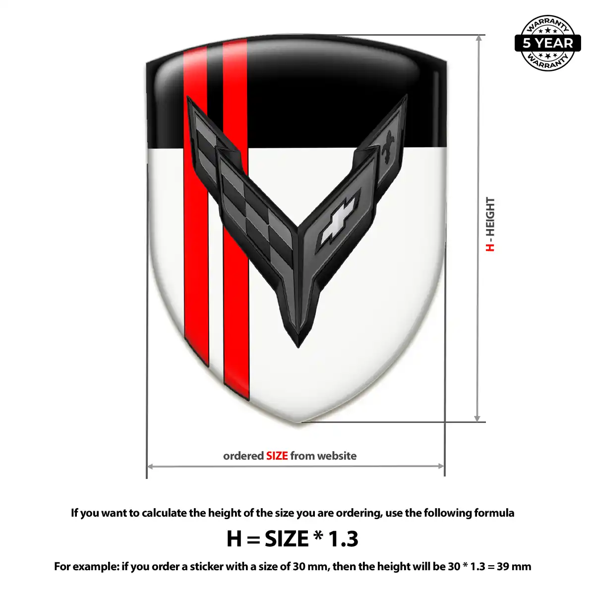 Chevrolet Corvette Emblem Badge Logo Refined Design