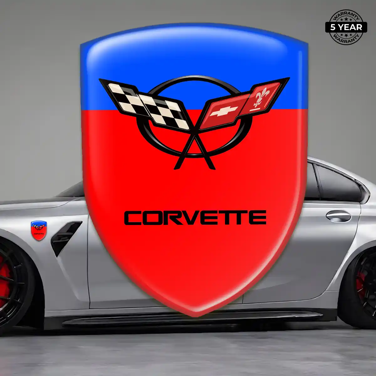 Chevrolet Corvette Emblem Badge Logo Signature Grade