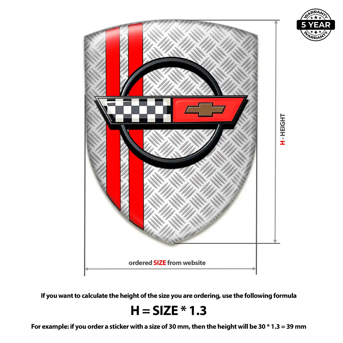 Chevrolet Corvette Emblem Badge Logo Sleek Style