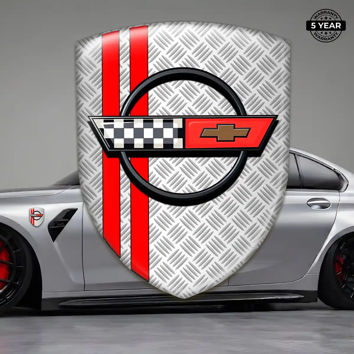 Chevrolet Corvette Emblem Badge Logo Sleek Style