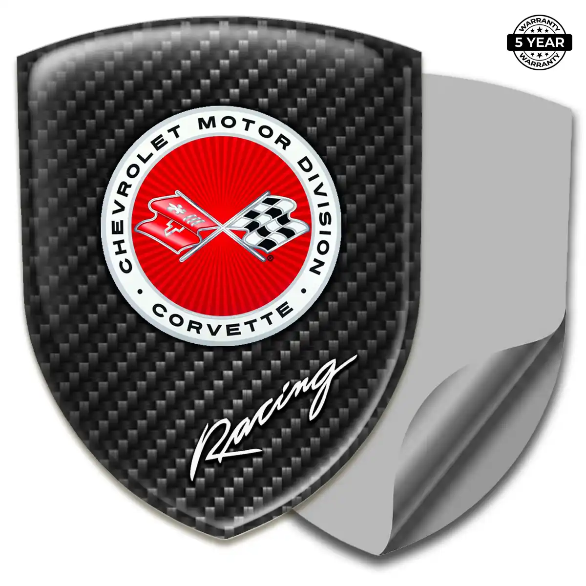 Chevrolet Corvette Emblem Badge Logo Superior Craft