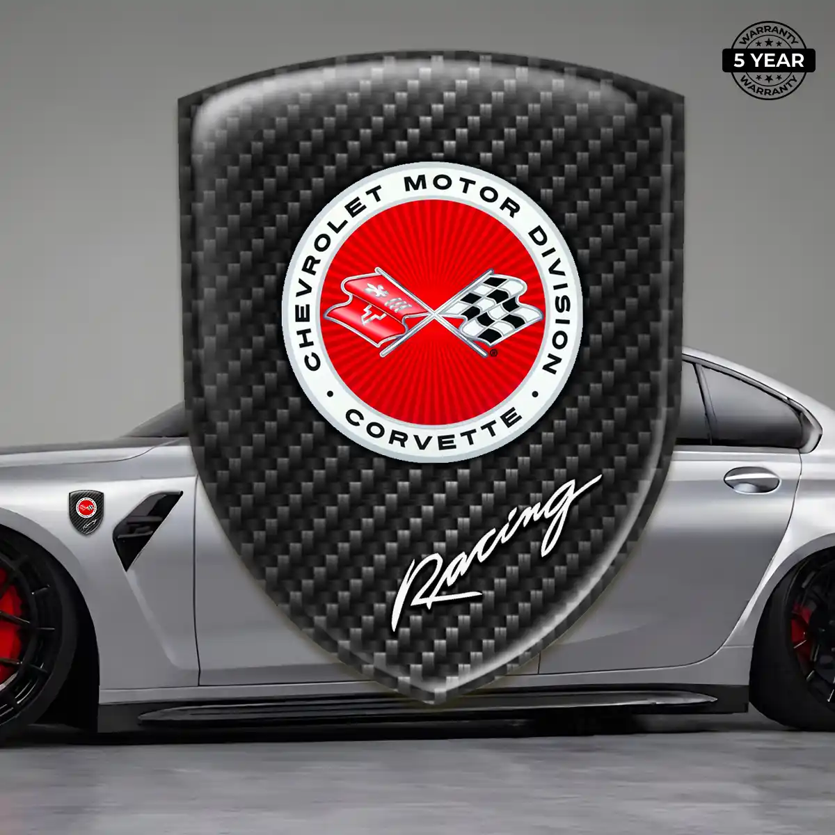 Chevrolet Corvette Emblem Badge Logo Superior Craft