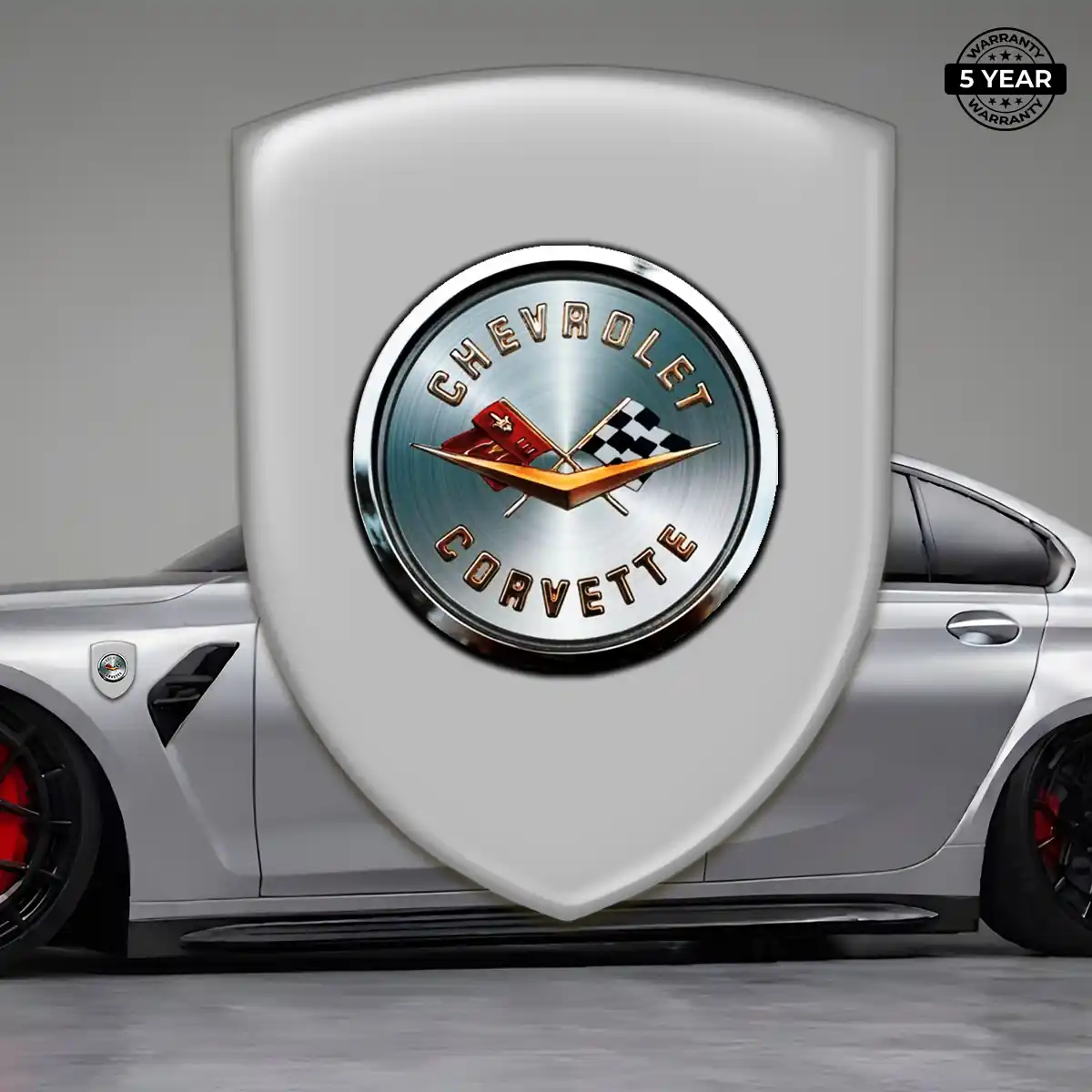 Chevrolet Corvette Emblem Badge Refined Design