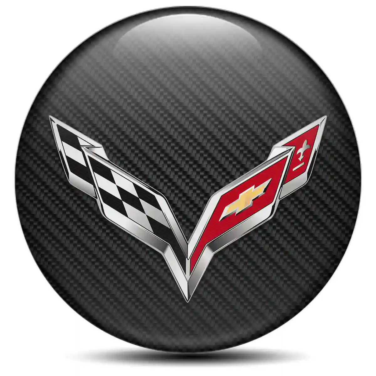 Chevrolet Corvette Emblem Badge Self-Adhesive Premium Quality