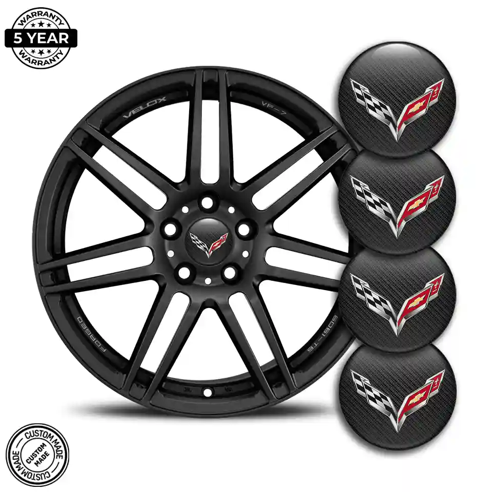 Chevrolet Corvette Emblem Badge Self-Adhesive Premium Quality