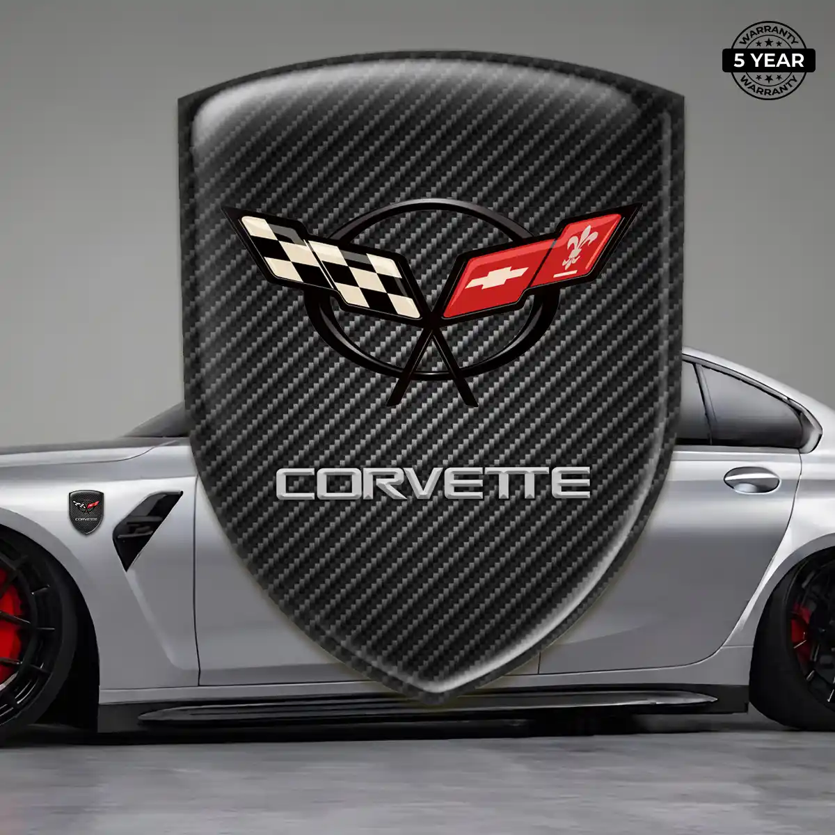 Chevrolet Corvette Emblem Badge Sleek Style