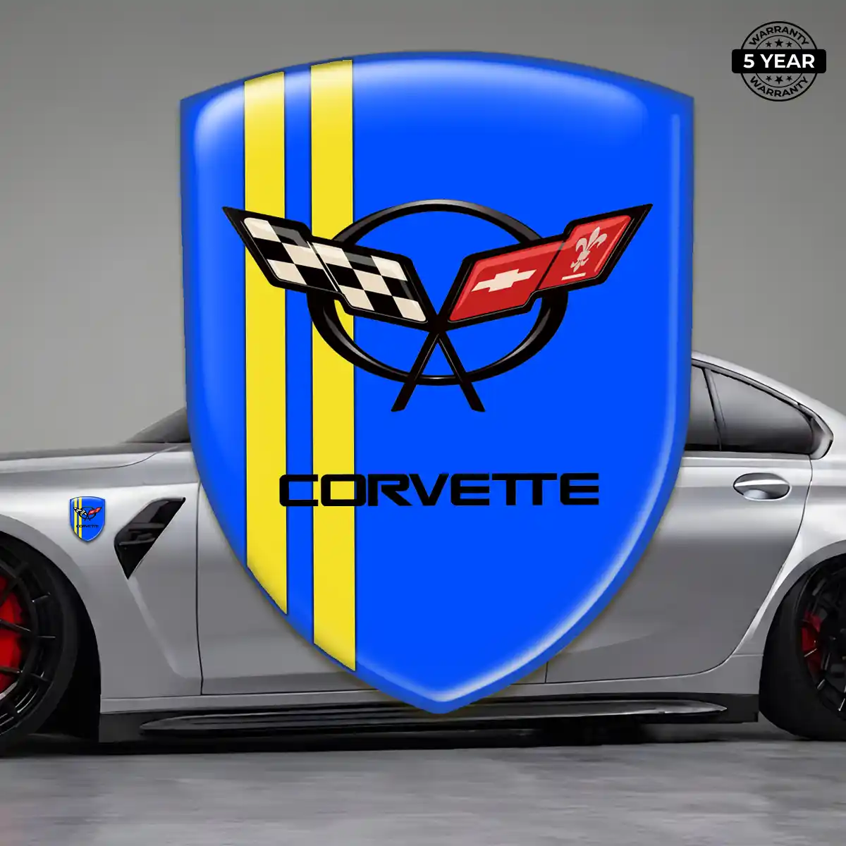 Chevrolet Corvette Emblem Badge Superior Craft