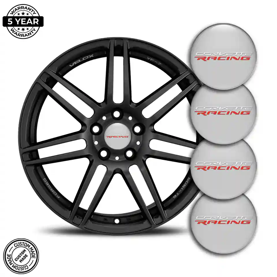 Chevrolet Corvette Emblem Center Hub Cap Self-Adhesive Stylish Design