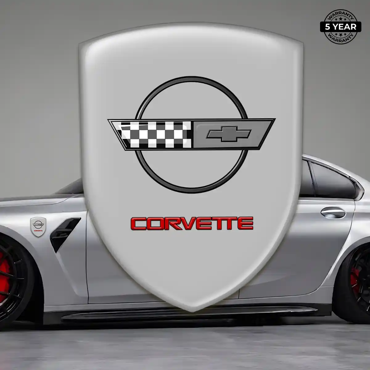 Chevrolet Corvette Emblem Crest Sleek Style
