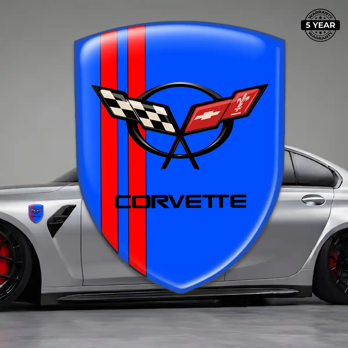 Chevrolet Corvette Emblem Crest Superior Craft