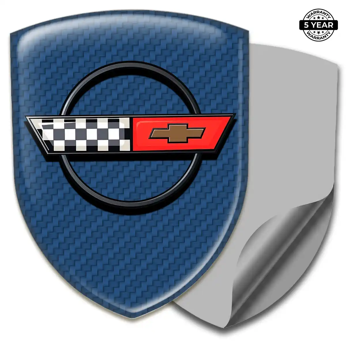 Chevrolet Corvette Emblem Domed Badge Prestige Line