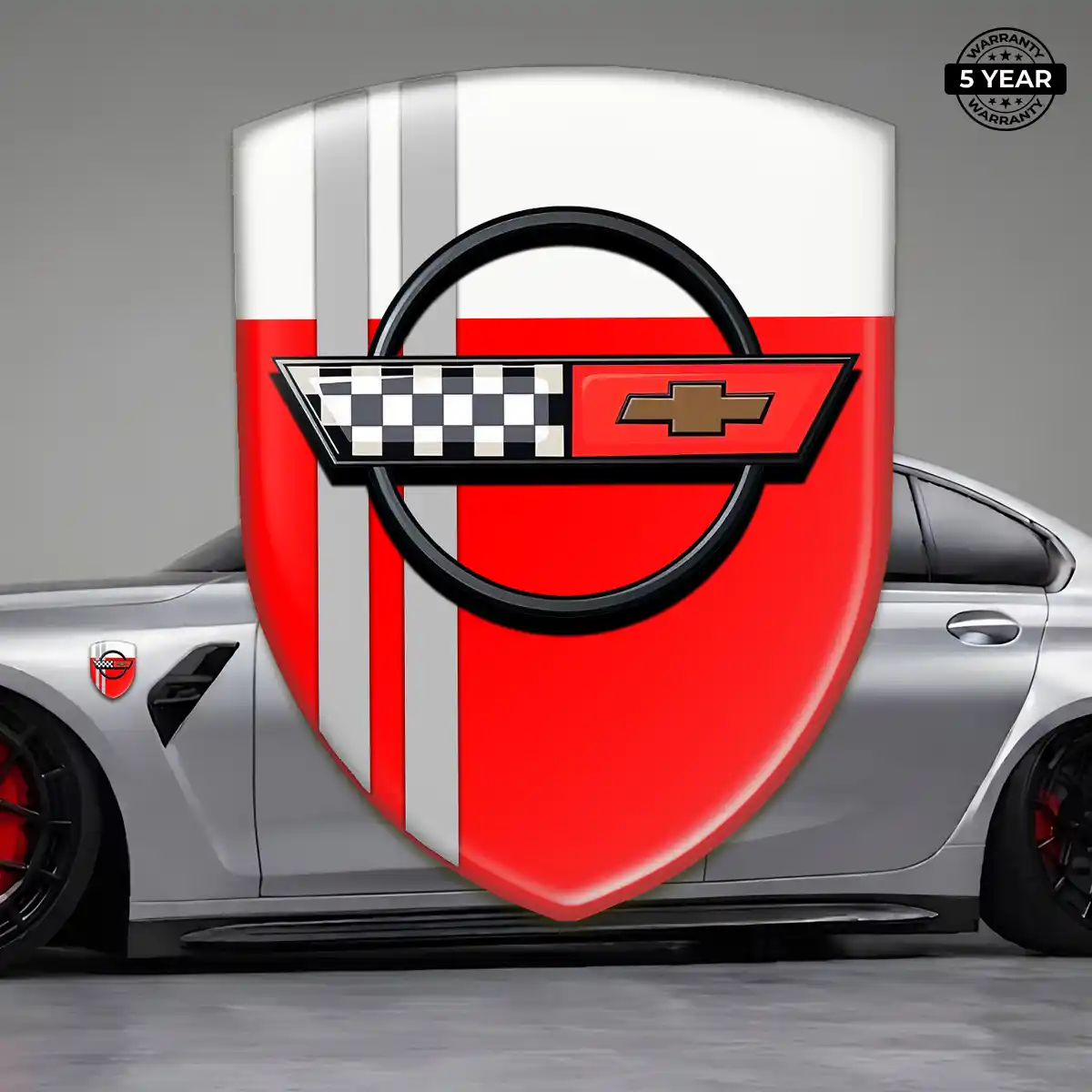 Chevrolet Corvette Emblem Domed Badge Prime Quality