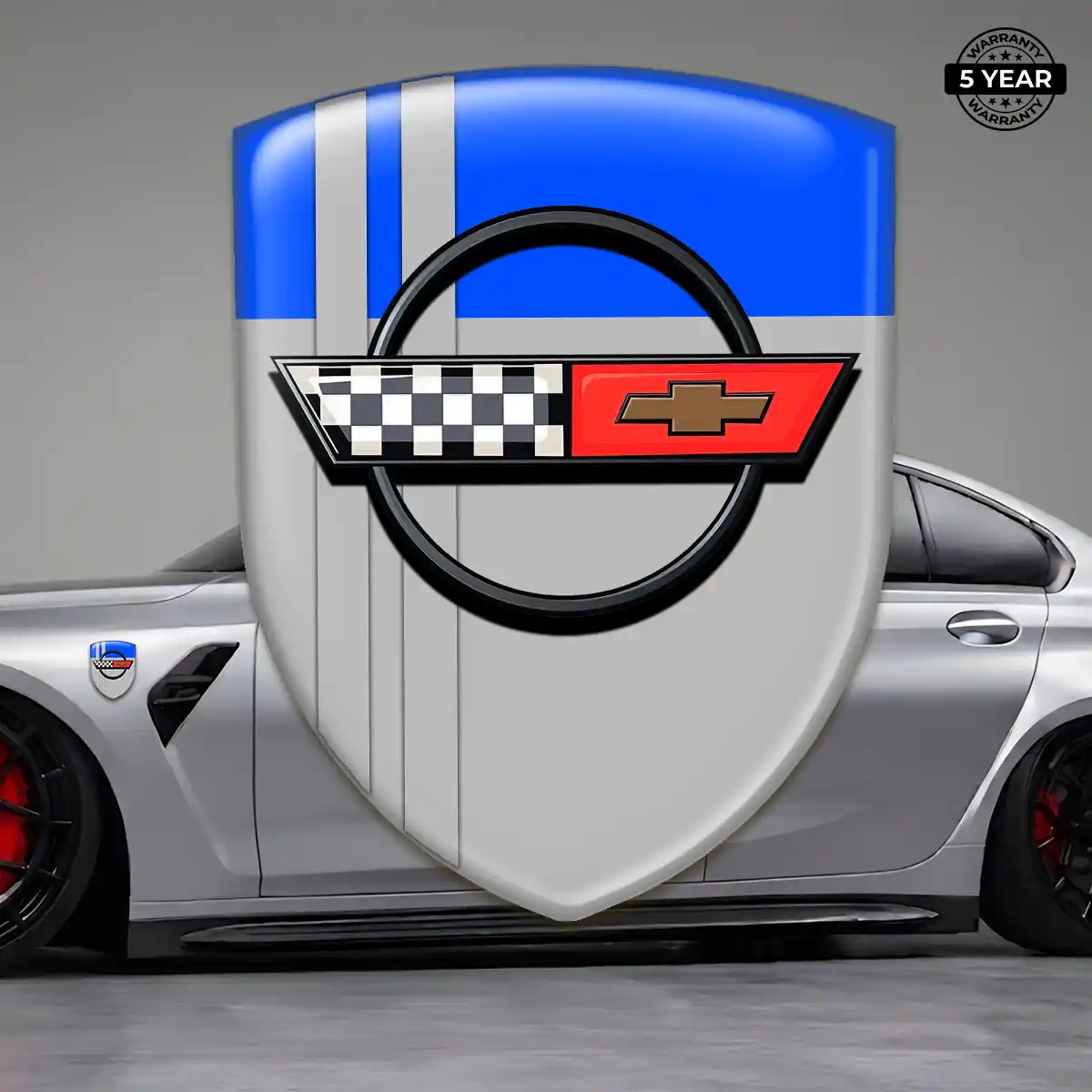 Chevrolet Corvette Emblem Domed Badge Superior Craft