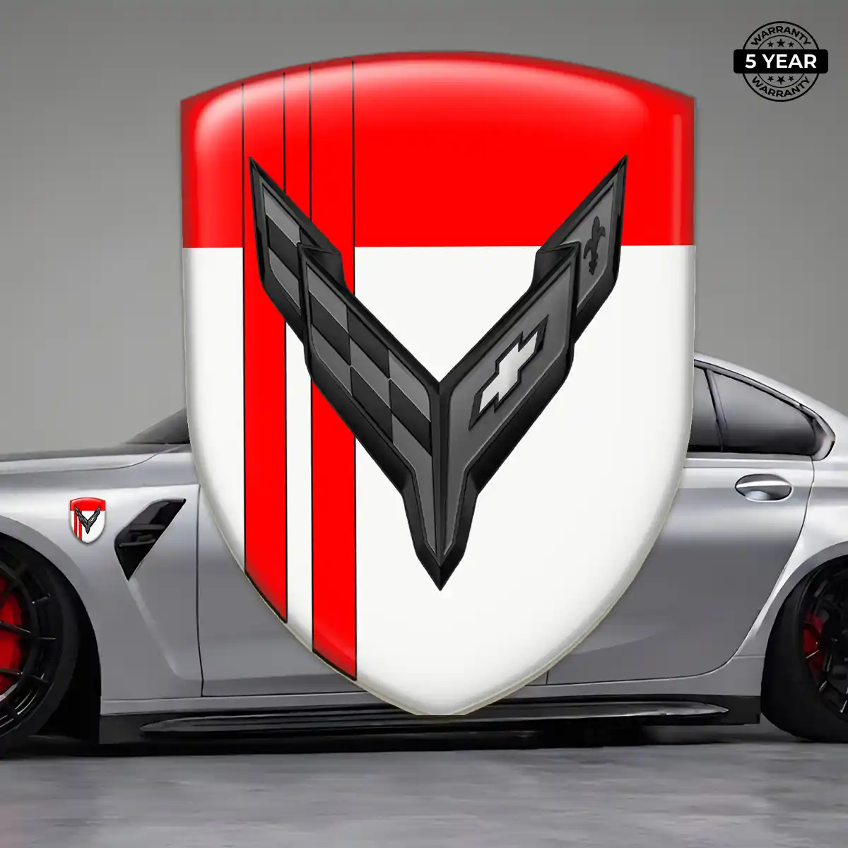 Chevrolet Corvette Emblem Logo Badge Prestige Line