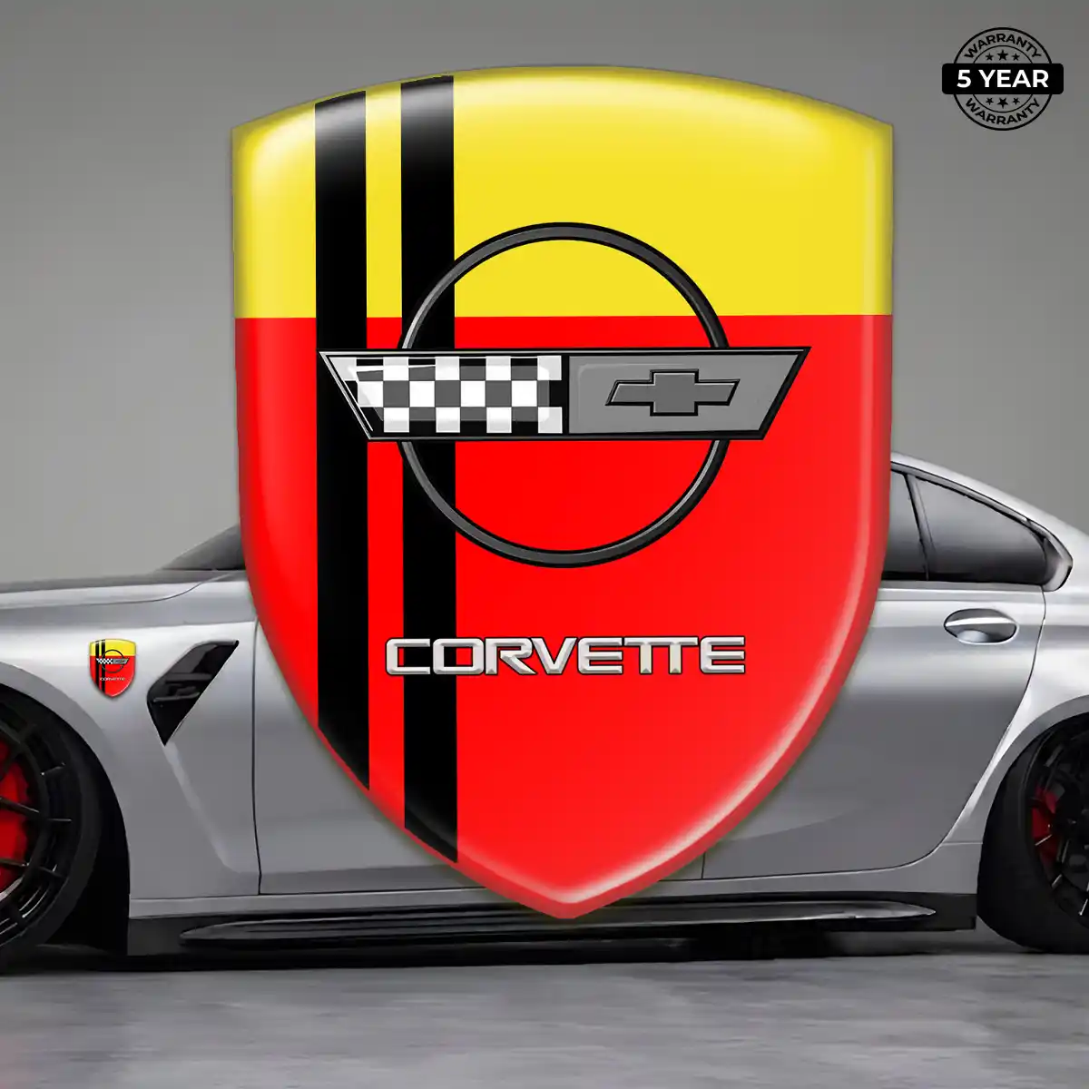 Chevrolet Corvette Emblem Logo Badge Superior Craft