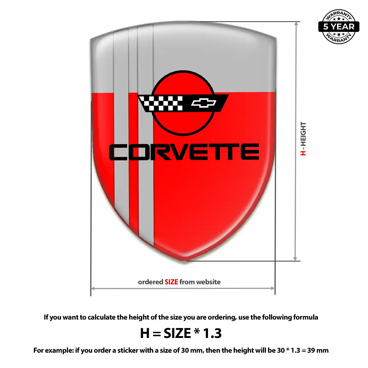 Chevrolet Corvette Emblem Logo Prestige Line