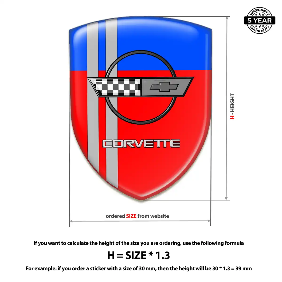 Chevrolet Corvette Emblem Logo Refined Design