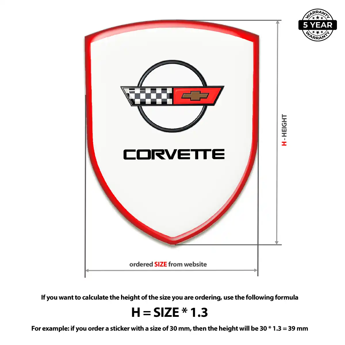 Chevrolet Corvette Emblem Logo Sleek Style