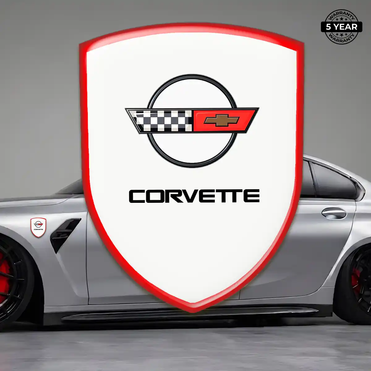 Chevrolet Corvette Emblem Logo Sleek Style