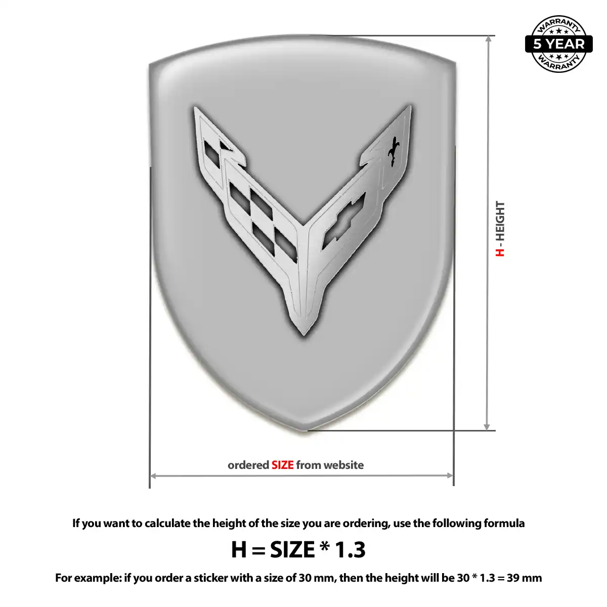 Chevrolet Corvette Emblem Prime Quality