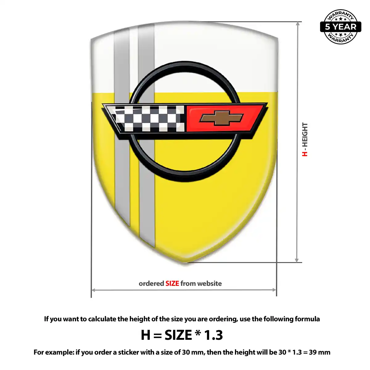 Chevrolet Corvette Emblem Shield Elite Finish