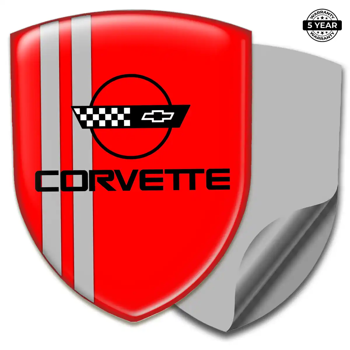 Chevrolet Corvette Emblem Shield Refined Design