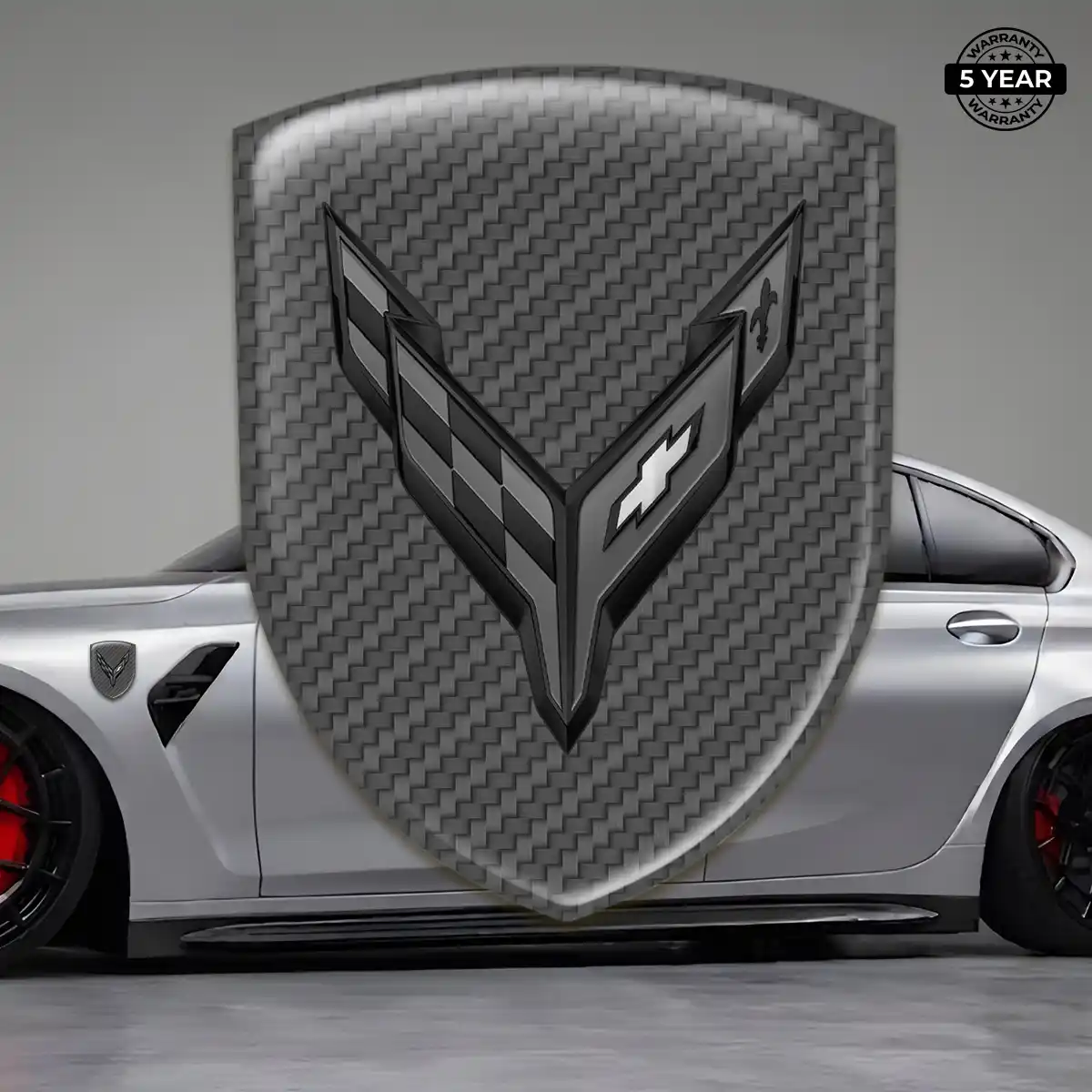Chevrolet Corvette Emblem Shield Superior Craft