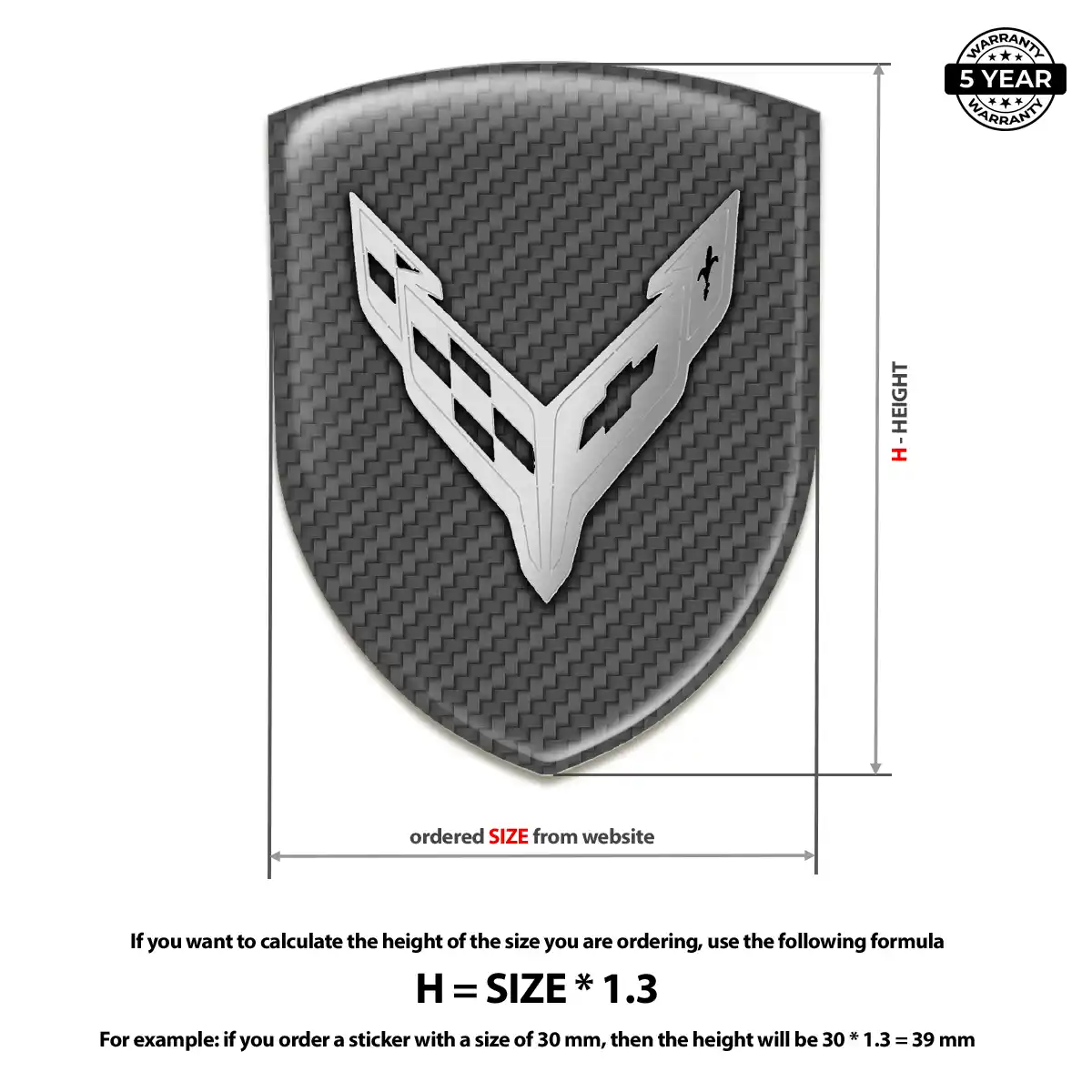 Chevrolet Corvette Emblem Silicone Prestige Line