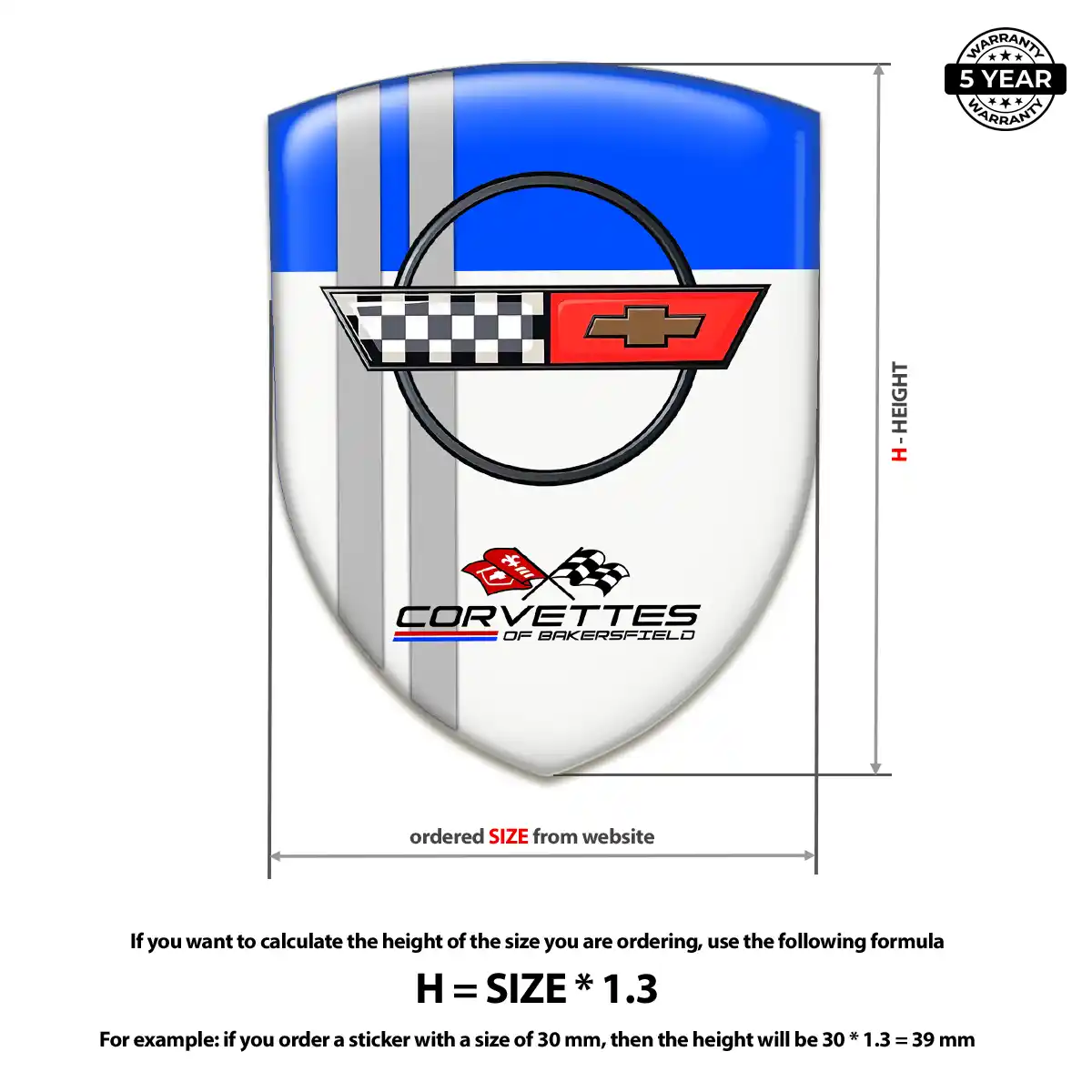 Chevrolet Corvette Emblem Superior Craft