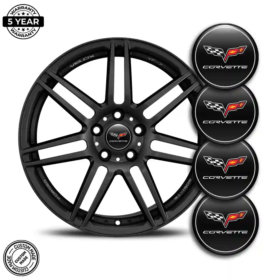 Chevrolet Corvette Emblem Wheel Center Caps Limited Edition