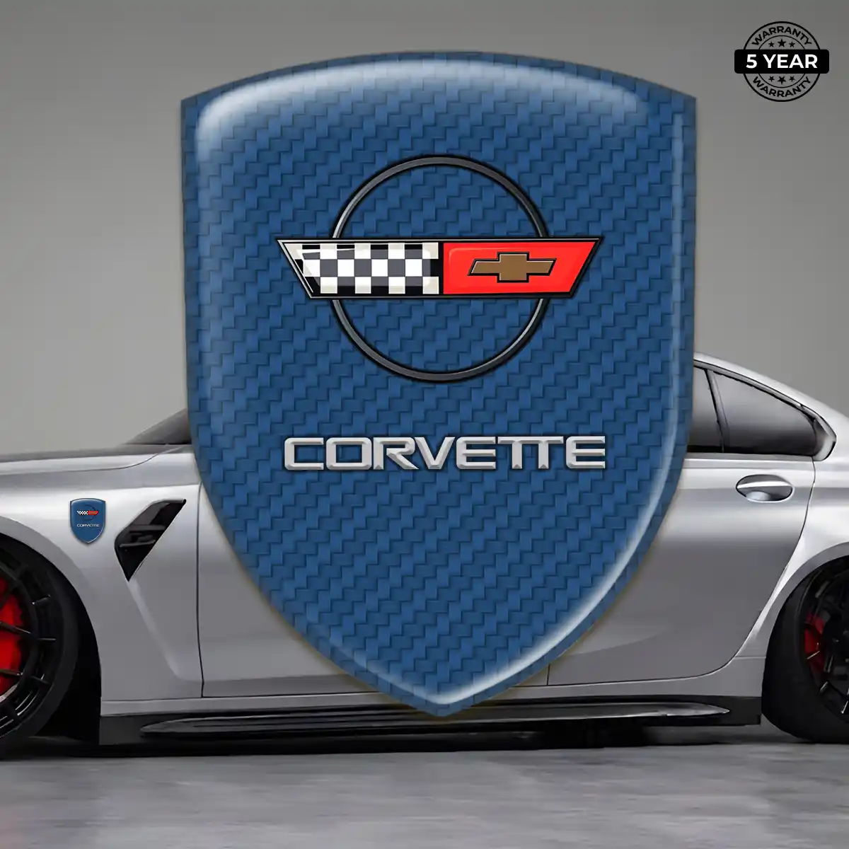 Chevrolet Corvette Epoxy Domed Sticker Superior Craft